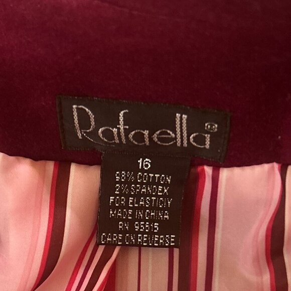 Rafaella SZ 16 Bright Purple Velvet Tailored Blazer Old money Academia Timeless - Picture 6 of 7
